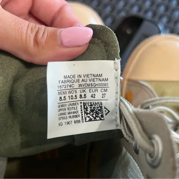 Converse Chuck Taylor All Star High “Translucent Deep Emerald” Men’s Size 8.5 - Picture 8 of 8